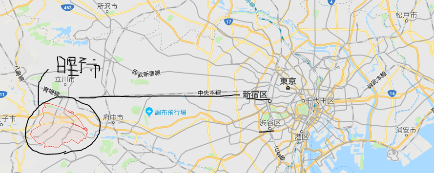 日野の地図